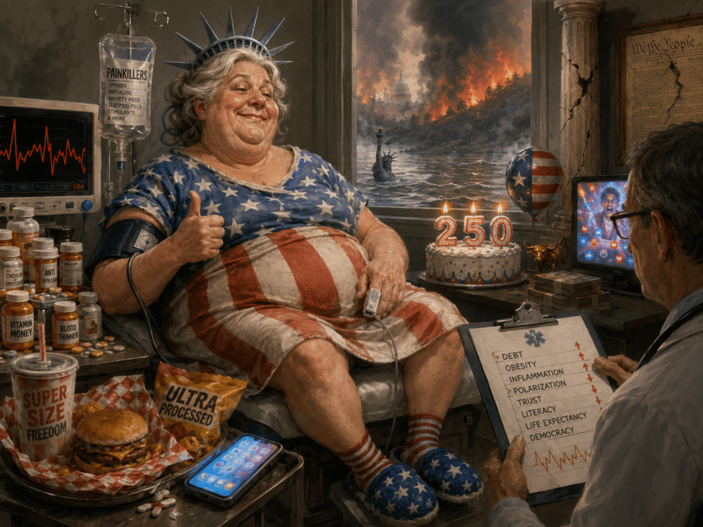 July 4th Illustration